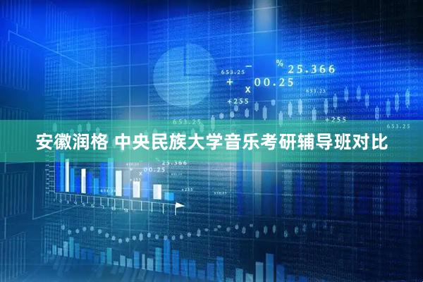 安徽润格 中央民族大学音乐考研辅导班对比