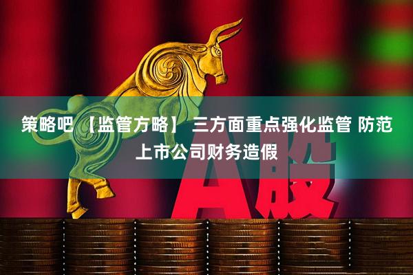 策略吧 【监管方略】 三方面重点强化监管 防范上市公司财务造假